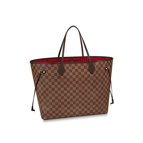 louis vuitton neverfull monogram vs damier ebene|louis vuitton damier ebene satchel.